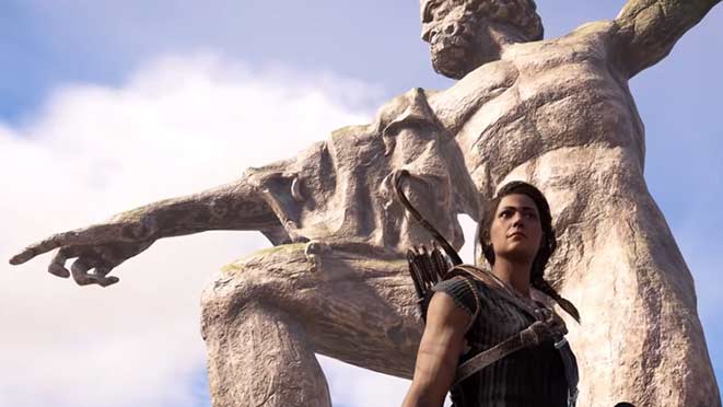 Assassins Creed Odyssey статуя Зевса