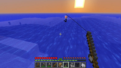 Рыбалка в игре Minecraft. Как ловить рыбу, починить удочку?